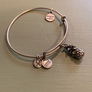 Alex and Ani Bracelet Pineapple Charm with Crystal